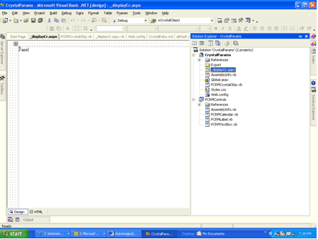 View of Visual Studio Project
