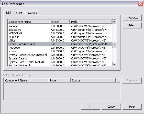 Figure 7 – Add Reference Dialog